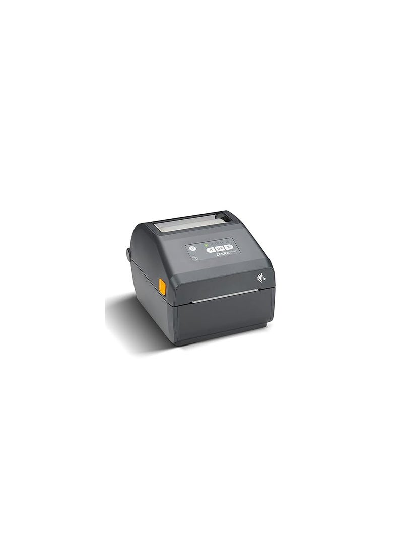 ZEBRA - ZEBRA ZD421 Direct Thermal Desktop Printer 300 dpi Print Width 4-inch Wired USB Connectivity for Model Number ZD4A043-D01M00EZ, No Thermal Ribbon Required - Image 1