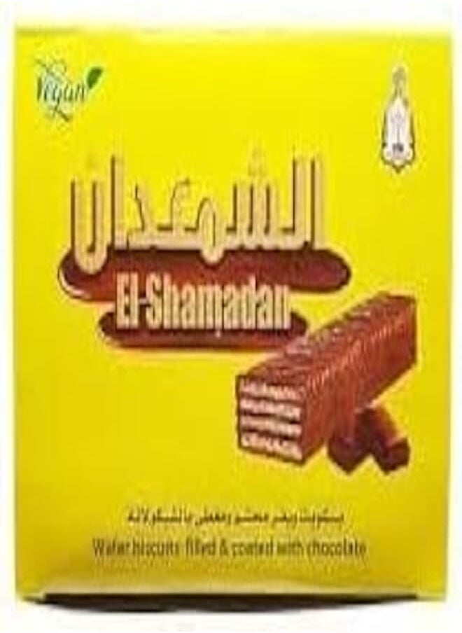 Shamaedan Mega Wafer Filled And Coverd with Chocolate Pack of 6 
