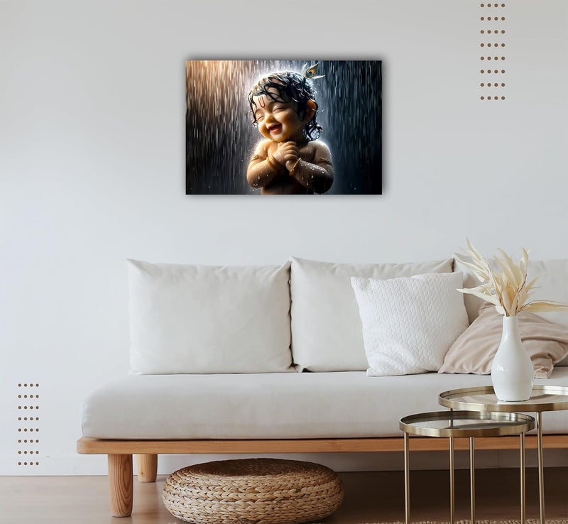 Anaadi Bal Krishna Ji Photo Poster Without Frame for Home Office Decoration 12x18 Inch - Image 3