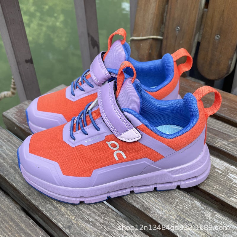 Branded Shoes Velcro Elastic Band Kidsren'S Comfortable Cushioning Sports Shoes Jogging Shoes - Image 2