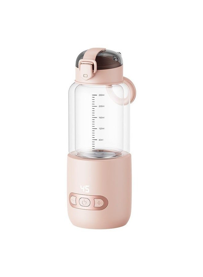 HuHa 250ml Wireless Instant Water Warmer Electric Kettle for Baby Formula With 15000 mAh Battery Capacity(Pink) - Image 1