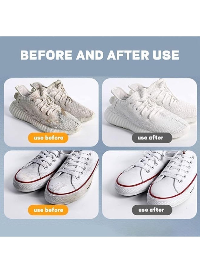 White shoe cleaning cream, 260g, multi-functional for whitening and removing stains from sports shoes and leather accessories - Image 3