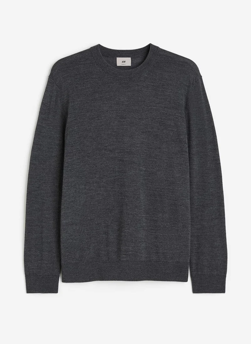 H&M Slim Fit Merino Wool Jumper