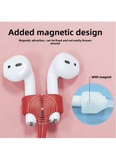 Generic Hot Sale Suitable For Airpods Wireless Bluetooth Headset Anti-lost Rope Magnetic 3 Generation Magnetic Suction Silicone Neck Rope-Color:White Upgraded Magnetic Anti-lost Rope-Applicable Models:Singl  - Image 3