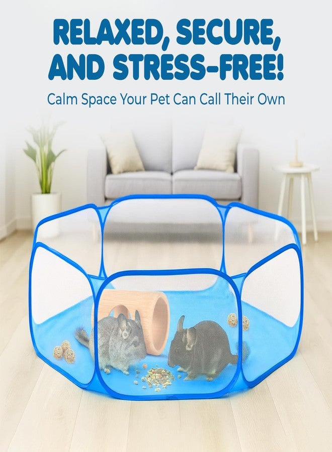 Meric CoCoo Small Animal Portable Playpen for Indoor, Outdoor Fun, Give Your Furry Friend 360° Adventureland, Water-Resist Floor Saves Carpets, Folds Flat for Easy Storage, Ideal for Exercise, Training - Image 4