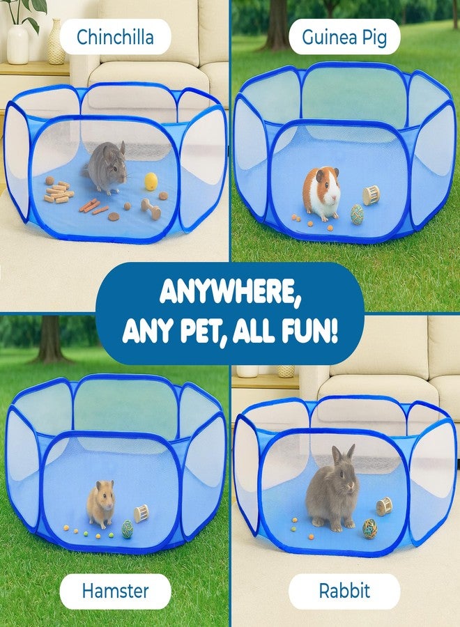 Meric CoCoo Small Animal Portable Playpen for Indoor, Outdoor Fun, Give Your Furry Friend 360° Adventureland, Water-Resist Floor Saves Carpets, Folds Flat for Easy Storage, Ideal for Exercise, Training - Image 5