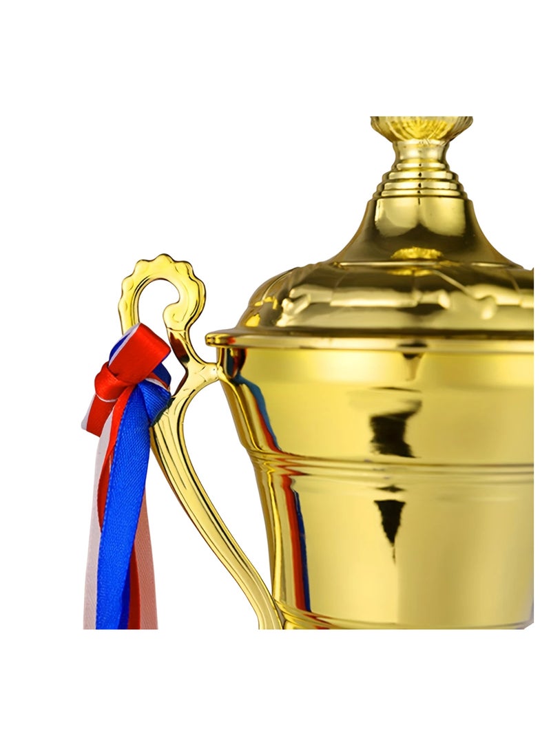 Spall كأس تروفي معدني كبير 30 سم، لفعاليات الرياضة، البطولة، مباراة دوري كرة القدم، جائزة تعاون الفريق - Image 5