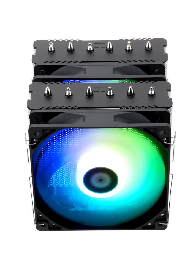Thermalright مبرد الهواء ثيرمالرايت بيرليس أسيassin 120 سي آر جي بي، أنابيب حرارة مضادة للجاذبية 6، مروحتان مزدوجتان عكسيتان C12c-s، PA120 سي آر جي بي - Image 3