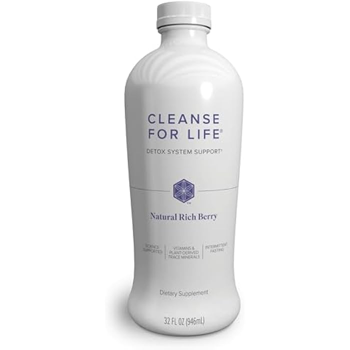Isagenix إيزاجنيكس كلينز للحياة - مشروب تنظيف ديتوكس مع فيتامين ب12، نياسين وفيتامين ب6 للصحة العامة - زجاجة سعة 32 أونصة (نكهة التوت الغنية الطبيعية)، قد يختلف التعبئة - Image 1