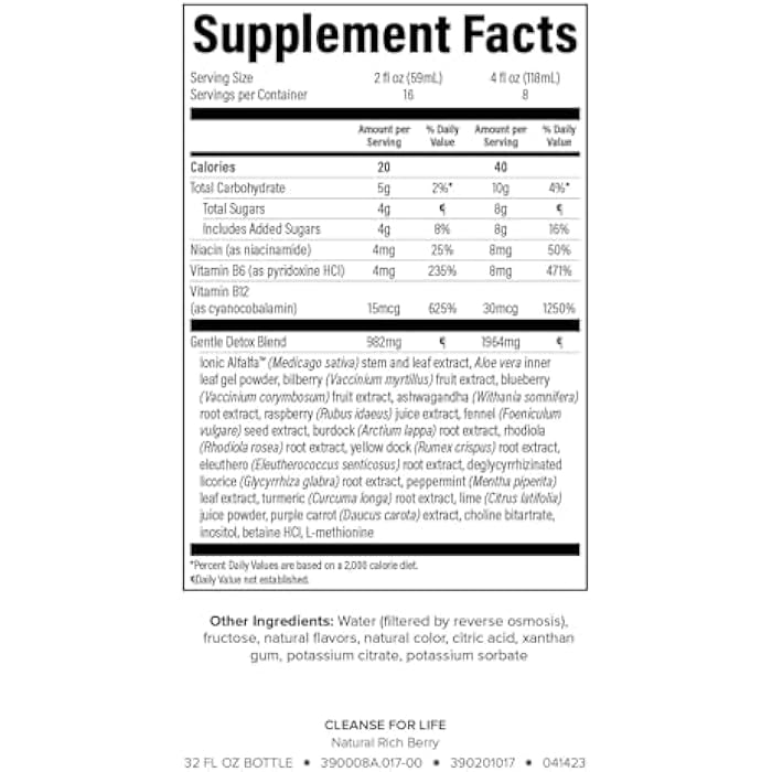 Isagenix إيزاجنيكس كلينز للحياة - مشروب تنظيف ديتوكس مع فيتامين ب12، نياسين وفيتامين ب6 للصحة العامة - زجاجة سعة 32 أونصة (نكهة التوت الغنية الطبيعية)، قد يختلف التعبئة - Image 2