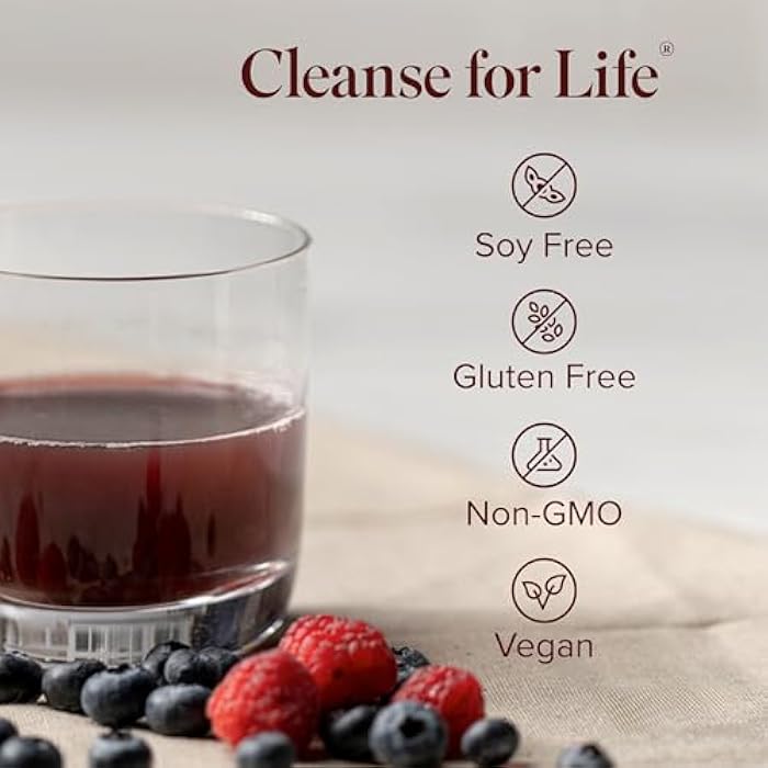 Isagenix إيزاجنيكس كلينز للحياة - مشروب تنظيف ديتوكس مع فيتامين ب12، نياسين وفيتامين ب6 للصحة العامة - زجاجة سعة 32 أونصة (نكهة التوت الغنية الطبيعية)، قد يختلف التعبئة - Image 5