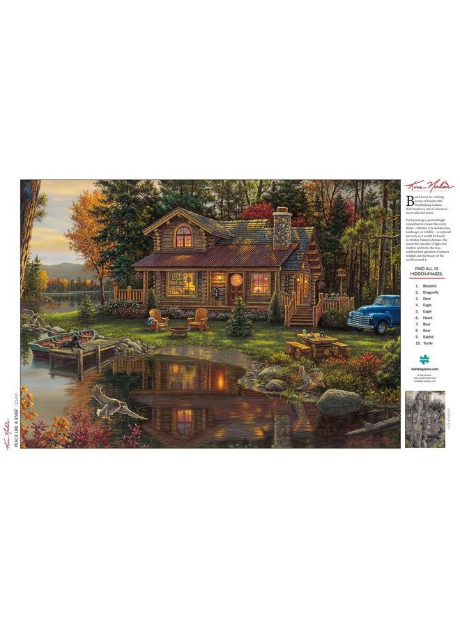 Buffalo Games - Kim Norlien - Peace Like a River - 300 LARGE Piece Jigsaw Puzzle with Hidden Images,Multicolor - Image 4