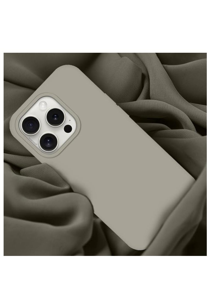 iPhone 15 Pro Max Case Silicone Case Cover Durable and Anti Scratch Back Cover Titaniun