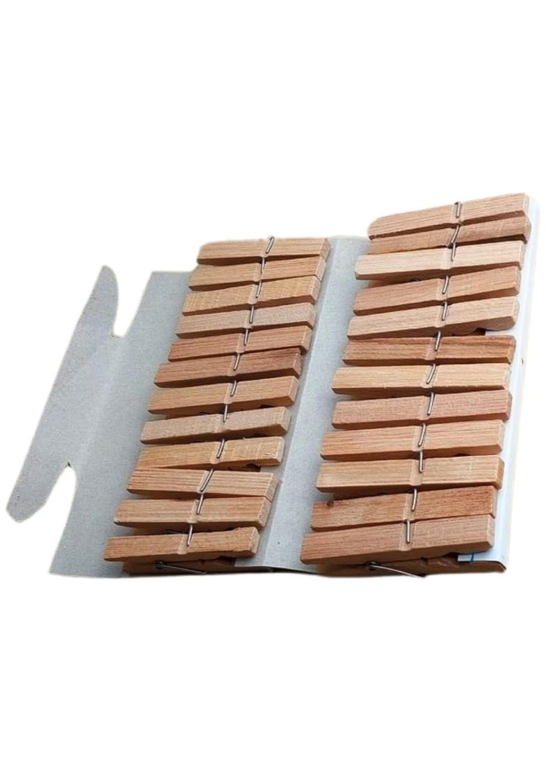 Beech wood washing tools set with steel zipper - Al-Amad (72) - Image 2