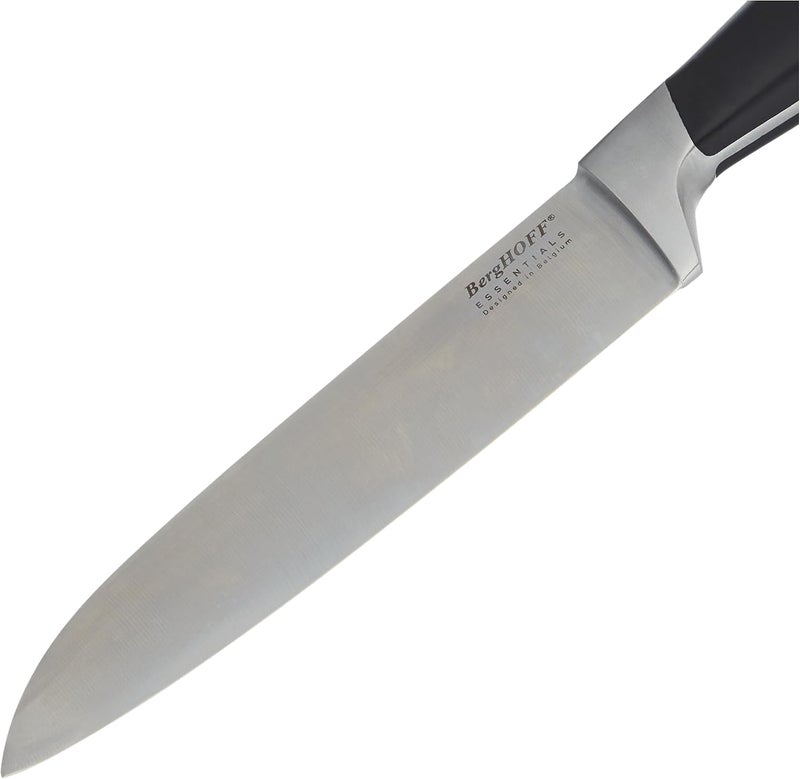 BergHOFF Essentials Chef's Knife 18 cm Stainless Steel with Comfort Grip - Black - Image 4