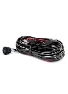 LED Light Bar Wiring Harness Kit, 480W 2 Leads 14 AWG LED Wiring Harness with 12V 40A Relay and Waterproof Control Switch for Switching Between Different Modes