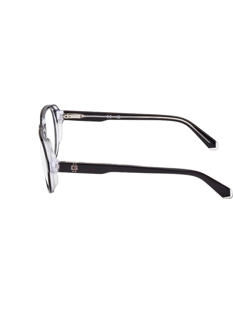 GUESS Men's Pilot Shape Eyeglass Frames - GU5009000556 - Lens Size: 56 Mm - Black - Image 2