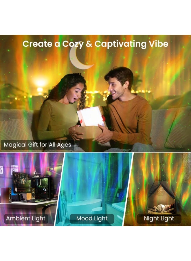 Aurora Galaxy Projector with Bluetooth Speaker, 4-in-1 Starry Sky Projector Night Light with USB Play, 8 Modes 9 Colors for Kids Adults - Image 5
