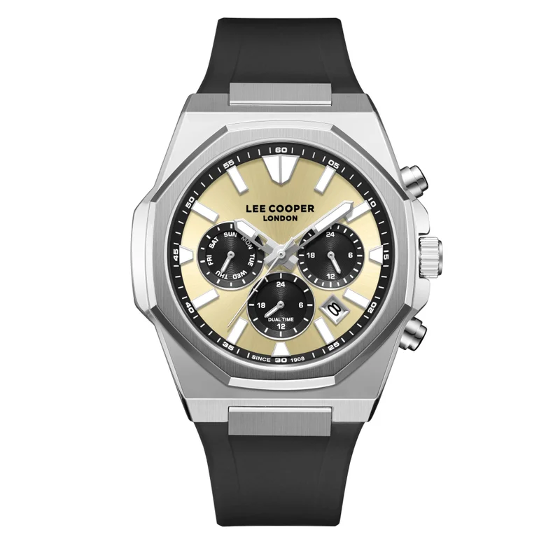 لي كوبر Men's Silicone Multi Function Watch LC08313.311 - 45,1X51,5 mm