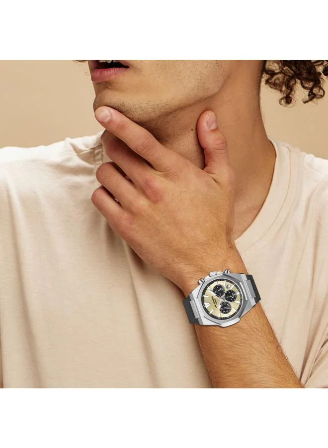 Lee Cooper GREY Men's Silicone Multi Function Watch LC08313.311 - 45,1X51,5 mm for Men | Best Price UAE