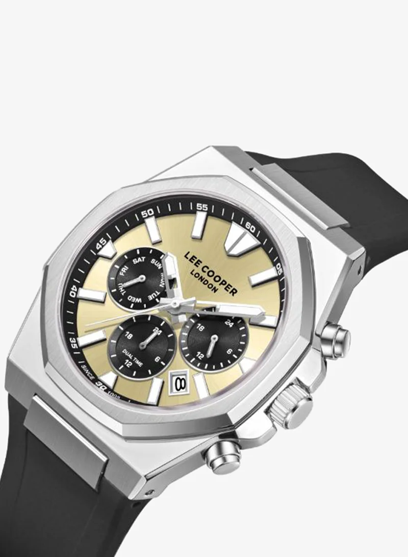 Lee Cooper GREY Men's Silicone Multi Function Watch LC08313.311 - 45,1X51,5 mm for Men | Best Price UAE