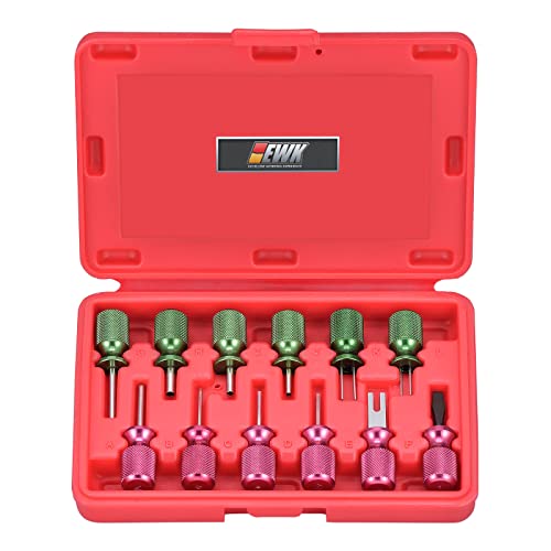 EWK 12 Pcs Universal Automotive Wire Electrical Terminal Release Connector Removal Tool Kit - Image 1