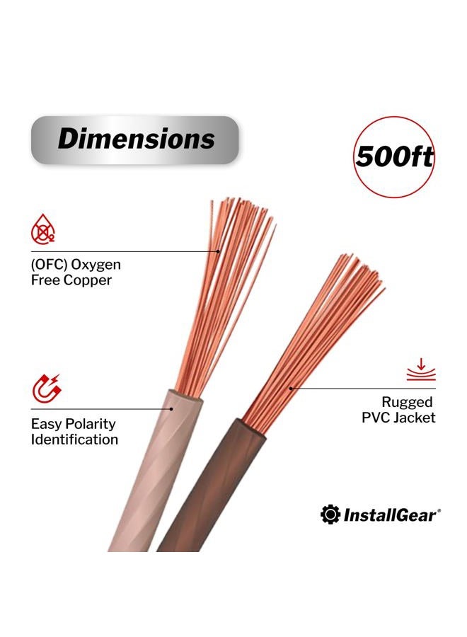 InstallGear 12 Gauge Speaker Wire - 99.9% Oxygen-Free Copper - True Spec and Soft Touch Cable (500-feet) - Image 3