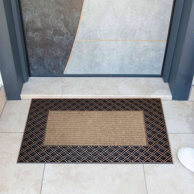 Pan Home Nikko PVC Door Mat 45x70cm - Bronze