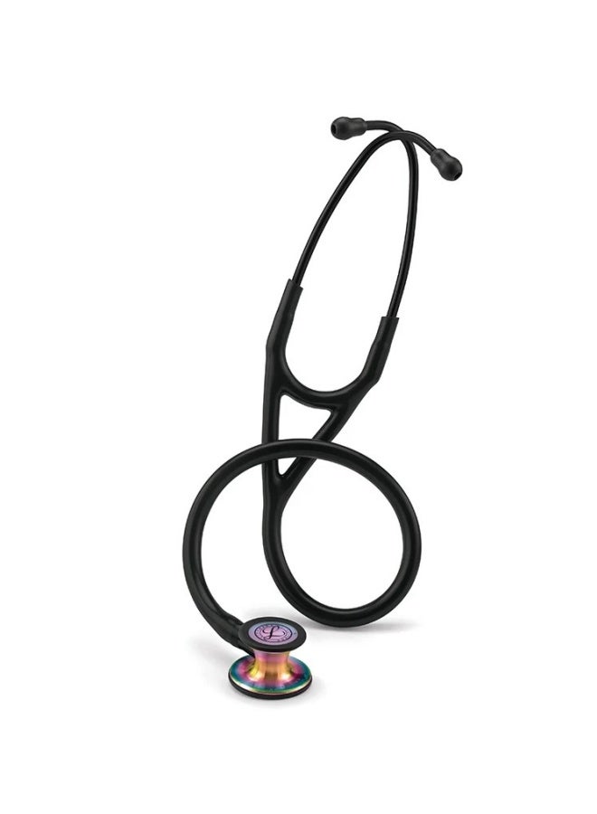 ثري أم ليتمان سماعة الطبيب التشخيصية 3M™ Littmann® Littmann® Cardiology IV™، سماعة طبية تشخيصية، سماعة صدر ذات لمسة قوس قزح، جذع وسماعة رأس سوداء، أنبوب أسود، 6165  - Image 2