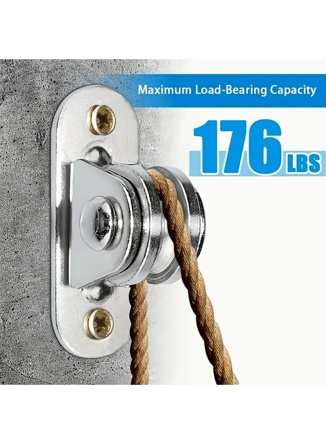 4pcs 304 Stainless Steel Fixed Pulley System For Curtains Pool Sunshade Home Decor - Image 5