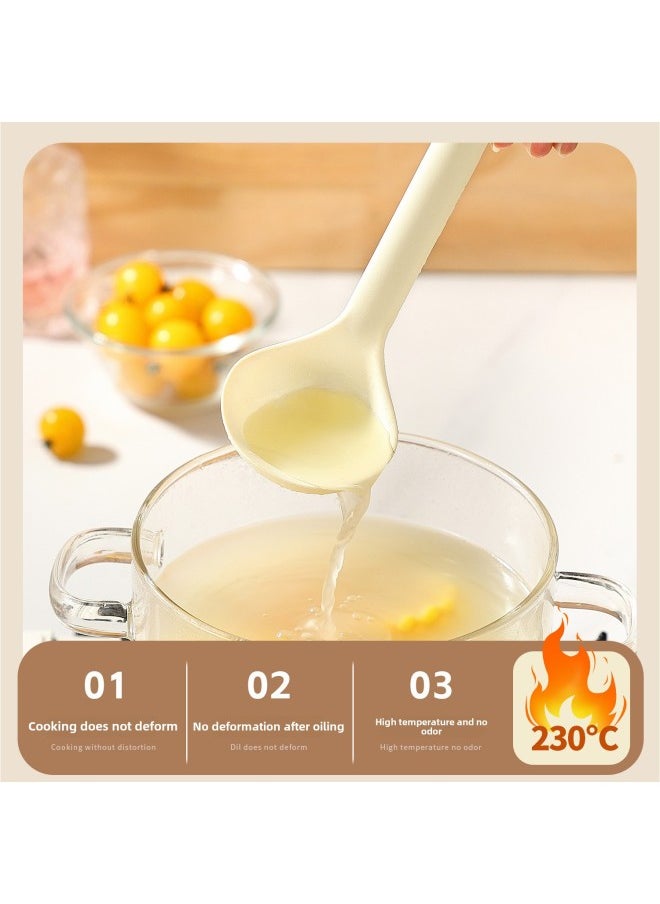 Generic - Silicone Spatula Frying Shovel Soup Spoon Food Clip Egg Beater High Temperature Resistant Food Grade Children's Food Supplement Tableware Four-piece Set-Specifications:Cartoon Spatula - Image 1