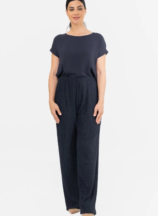 زابايوني Textured Wide-Leg Pants - Stylish and Functional
