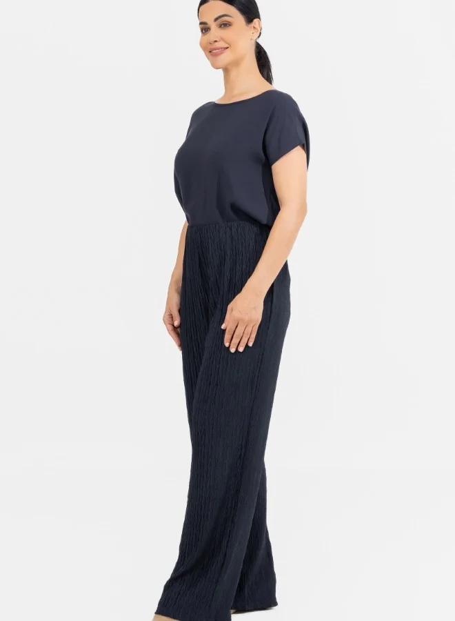 زابايوني Textured Wide-Leg Pants - Stylish and Functional