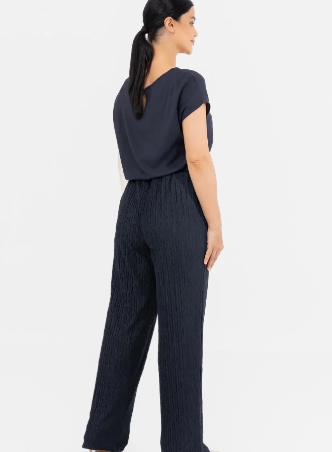 زابايوني Textured Wide-Leg Pants - Stylish and Functional