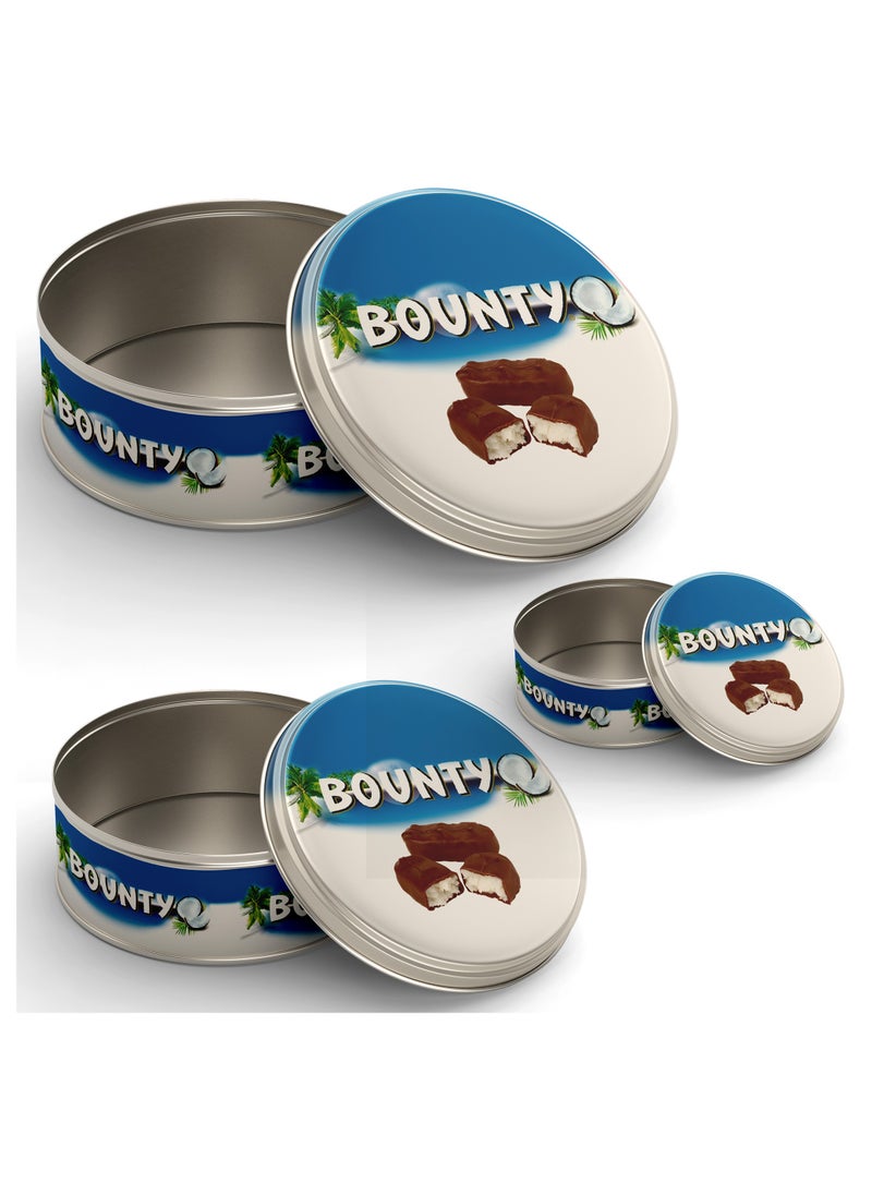 Set of Metal Cake Chocolate Biscuit Food Storage Box Round Boxes Different Sizes Easy to Carry and Store Stackable Biscuit Food Storage Boxes (BOUNTY) - pzsku/Z4D7E3DA6094141F1F5A0Z/45/_/1709656450/7a0e2152-7118-409a-be8a-714b3ae98f09