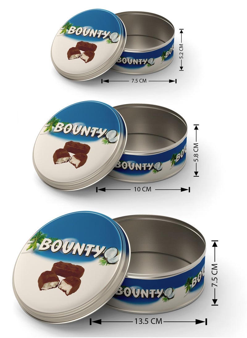 Set of Metal Cake Chocolate Biscuit Food Storage Box Round Boxes Different Sizes Easy to Carry and Store Stackable Biscuit Food Storage Boxes (BOUNTY) - pzsku/Z4D7E3DA6094141F1F5A0Z/45/_/1709656452/a280012e-e67a-4ae0-a80e-743e45086d40