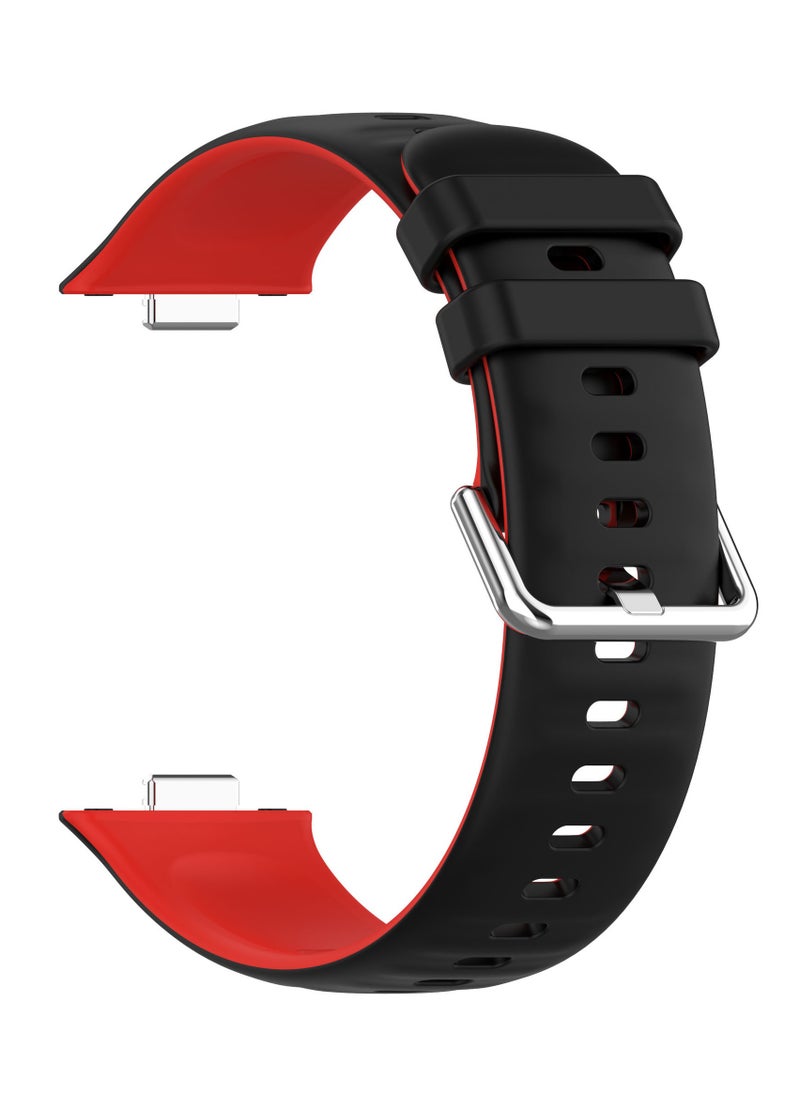 HW 2PCS Suitable For Huawei Watchfit3 Strap Silicone Double-Sided Contrasting Huawei Fit3 Two-Color Strap  - Image 5