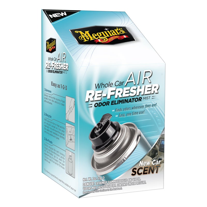 Meguiar's G16402 Whole Car Air Re-Fresher Odor Eliminator - 2.5 oz., (Pack of 6)
