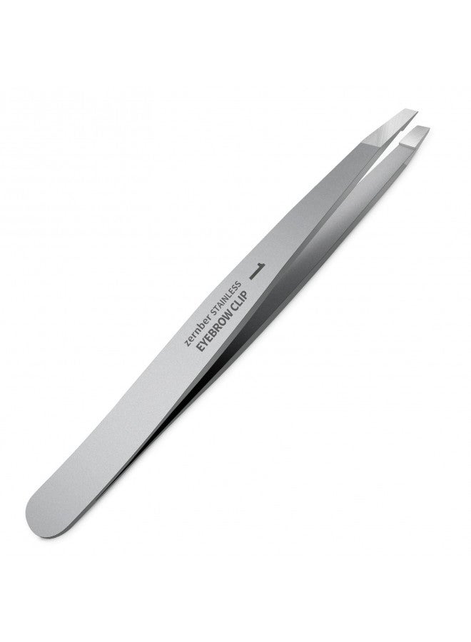 ZERNBER Stainless Steel Precision Eyebrow Tweezers Flat Tweezers for Eyebrows for Women-for Facial Hair and Ingrown Hair Removal Beauty Tools - Image 1