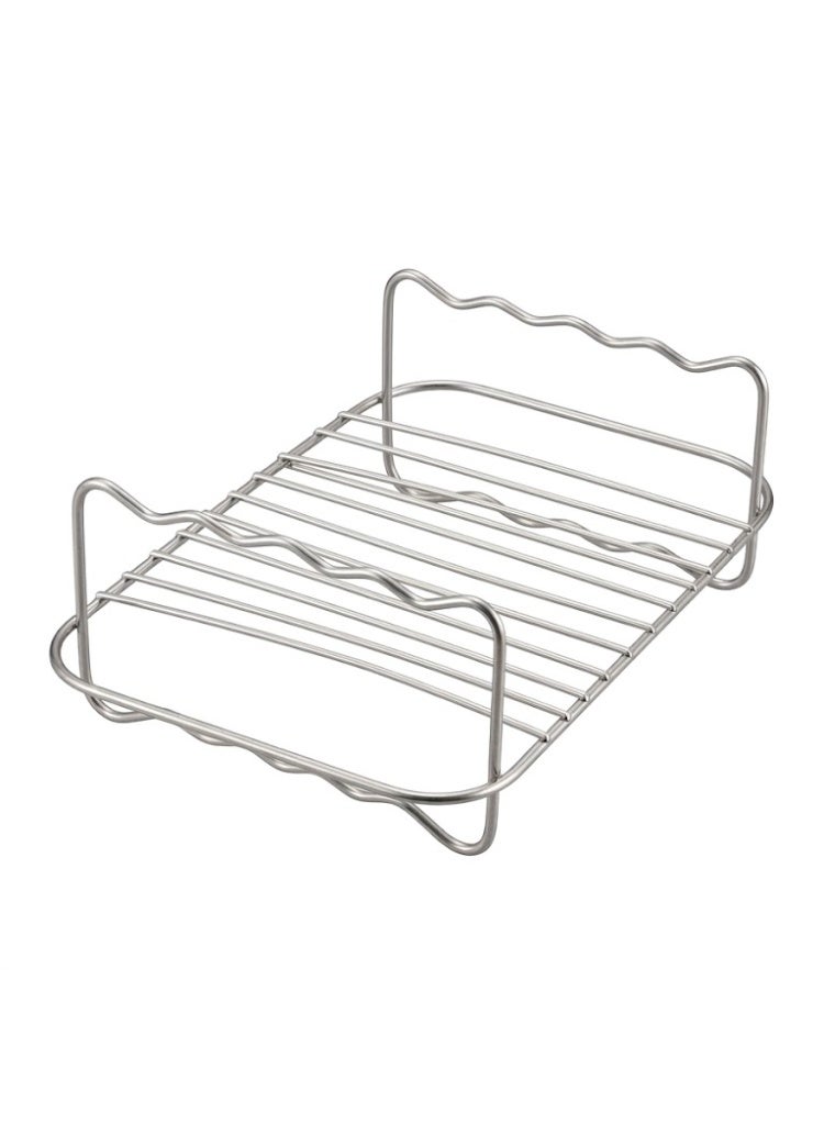 Stainless Steel Air Fryer Rack – Square Double Layer Cooling & Roasting Rack for Oven and Multi-Purpose Cooking - Image 5