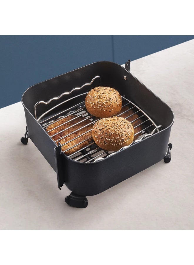 Stainless Steel Air Fryer Rack – Square Double Layer Cooling & Roasting Rack for Oven and Multi-Purpose Cooking - Image 4