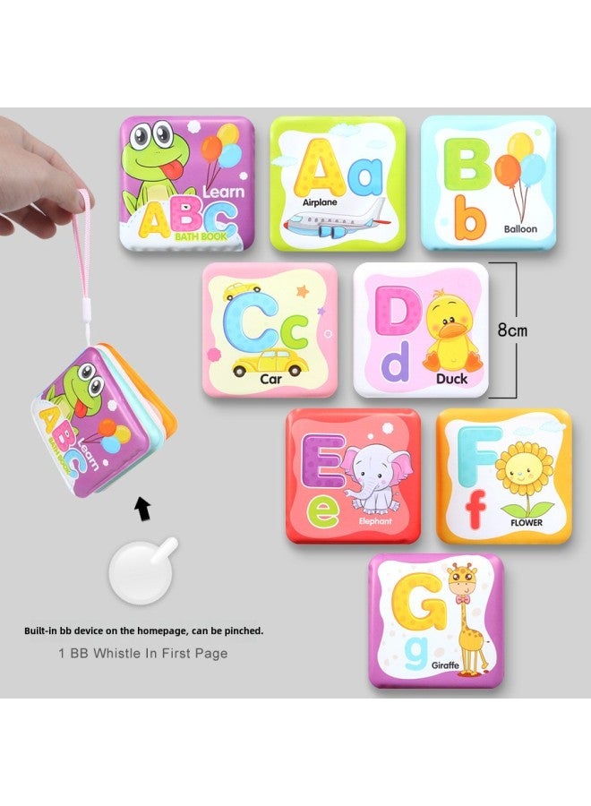 Baby Can't Tear Bath Book Children's Enlightenment Early Education Cognitive Bath Toy Book EVA Baby Cloth Book-Color:Mini-Alphabet  - Image 1