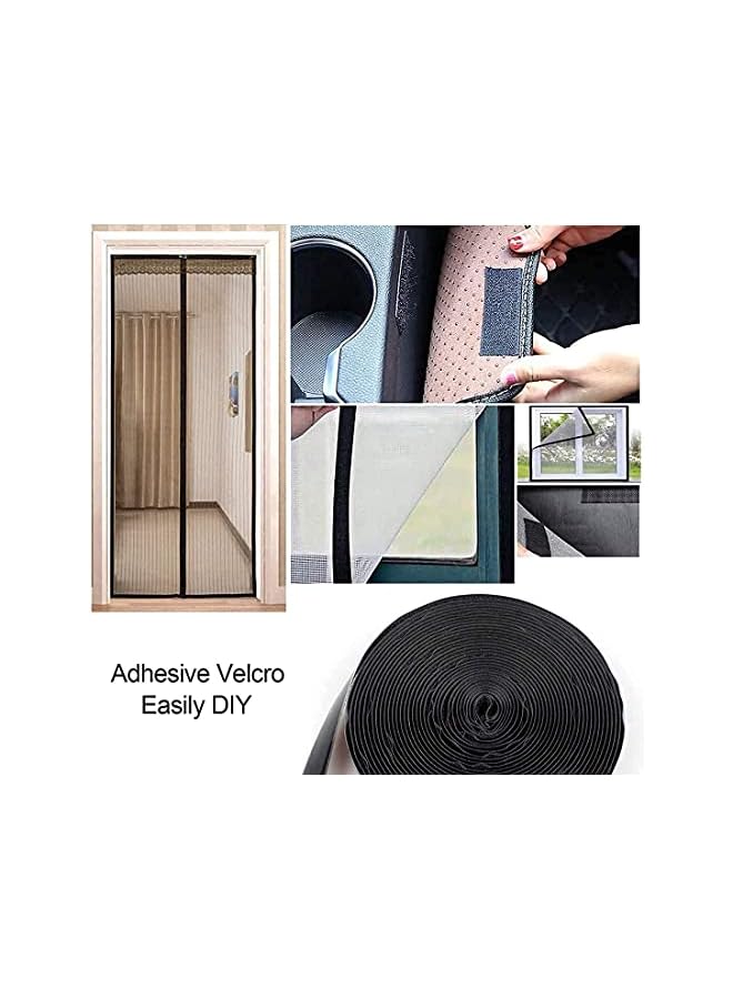 PROMASS promass Adhesive Hook and Loop Tape, 8 m Extra Strong Double-Sided Sticky Tape, Self-Adhesive Sticky Back Fastening Tape, 20 mm Wide,Black  - Image 3