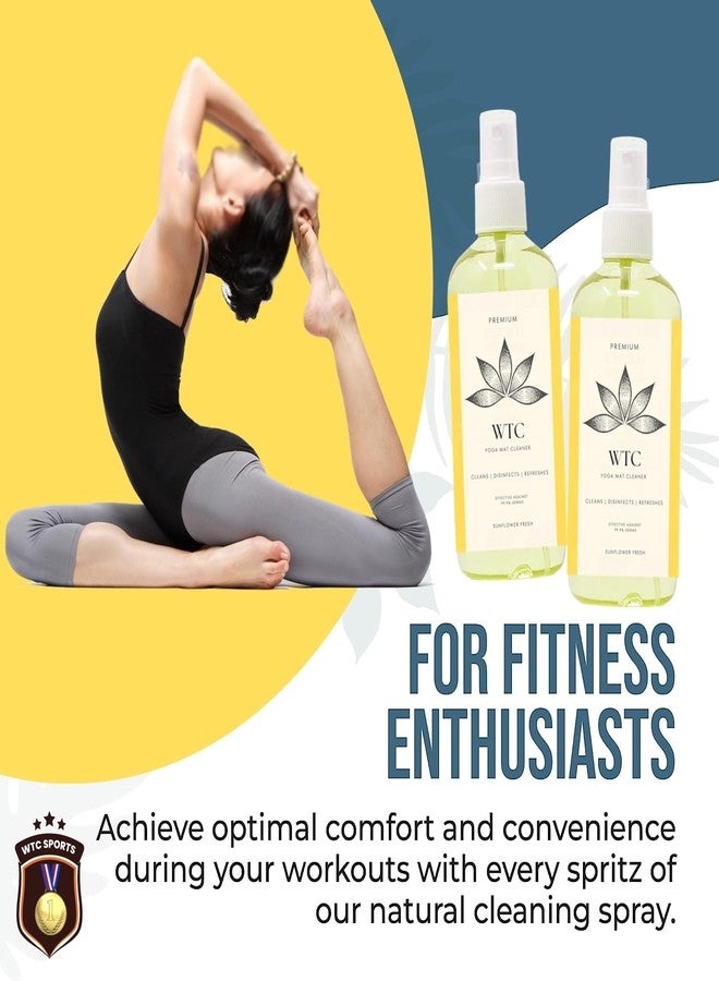WTC Yoga Mat Cleaner | Safe for All Mats & No Slippery Residue | Cleans, Restores, Refreshes | 5000+ Sprays (1 bottle only) - Image 3