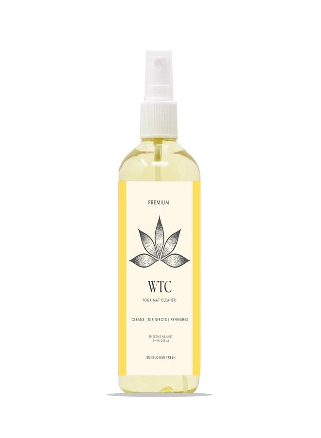 WTC Yoga Mat Cleaner | Safe for All Mats & No Slippery Residue | Cleans, Restores, Refreshes | 5000+ Sprays (1 bottle only) - Image 1
