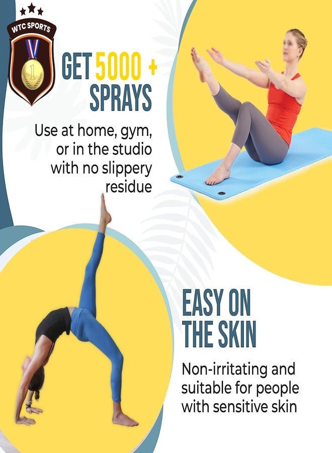 WTC Yoga Mat Cleaner | Safe for All Mats & No Slippery Residue | Cleans, Restores, Refreshes | 5000+ Sprays (1 bottle only) - Image 5