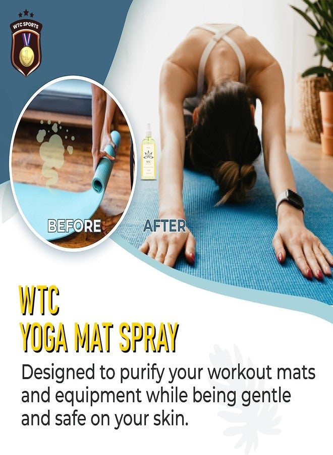 WTC Yoga Mat Cleaner | Safe for All Mats & No Slippery Residue | Cleans, Restores, Refreshes | 5000+ Sprays (1 bottle only) - Image 2