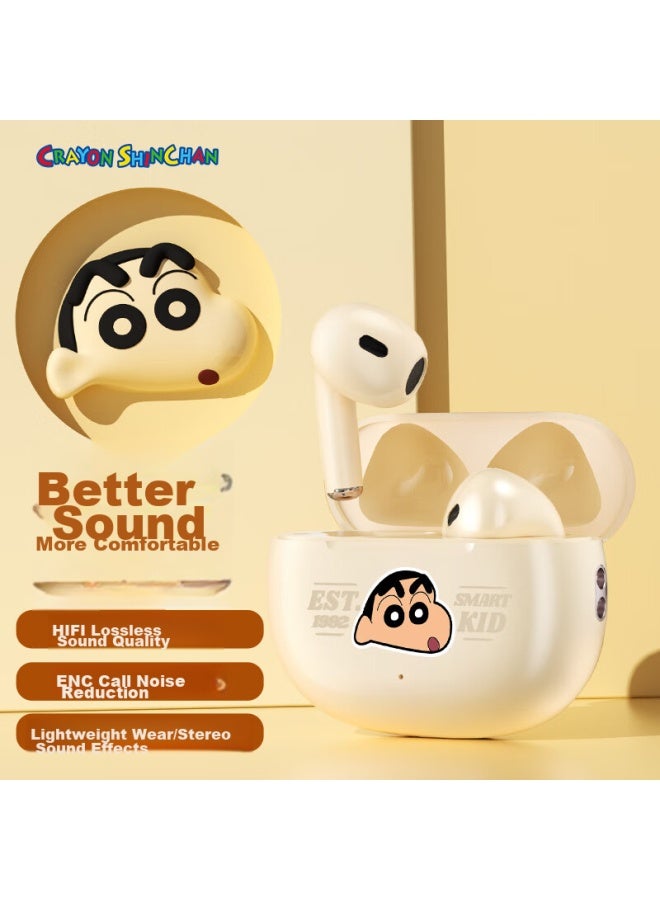 روك Rock Crayon Shin-chan سماعات بلوتوث، شبه داخلية مع تقليل ضوضاء المكالمات، عمر بطارية فائق الطول، عالية الطاقة، جودة صوت استثنائية، تحكم باللمس الذكي، مقاومة للماء، هدية عيد ميلاد للصديق أو الصديقة - Image 1