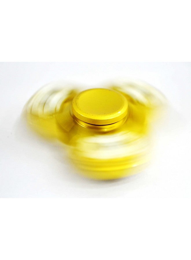 Premsons Premsons® Hand Spinner Desk Toy - High Speed Smooth Finger Spin Sensory Fidget Stress Relief Game Play for Kids & Adults - Birthday Party Gift - Metal - Gold Football - Image 5