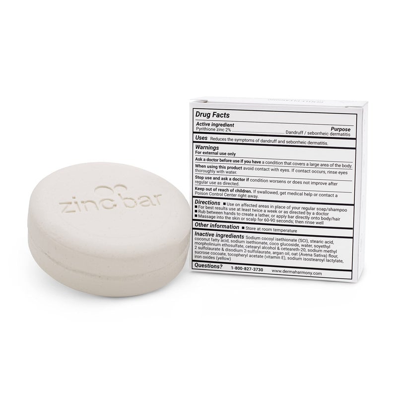 Dermaharmony صابون تنظيف الوجه والجسم ديرماهارموني 2% زنك بيريثيون (4 أونصة) - Image 4